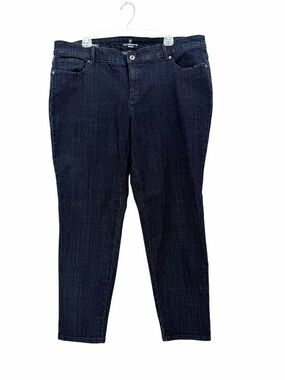 Liz Claiborne Ultimate Fit Straight Leg Jeans - Dark Blue